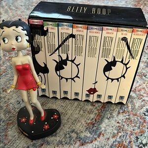 VHS SET Betty Boop Red and Black Collectible Set